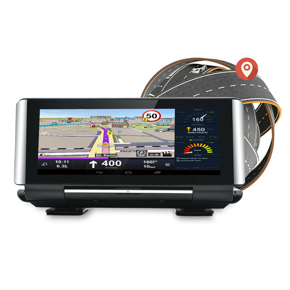 7 Inch HD 1080P Dual Lens Camcorder 4G 3G Network Car DVR ADAS Android GPS Navigation Bluetooth Wifi 2GB+32GB Memory