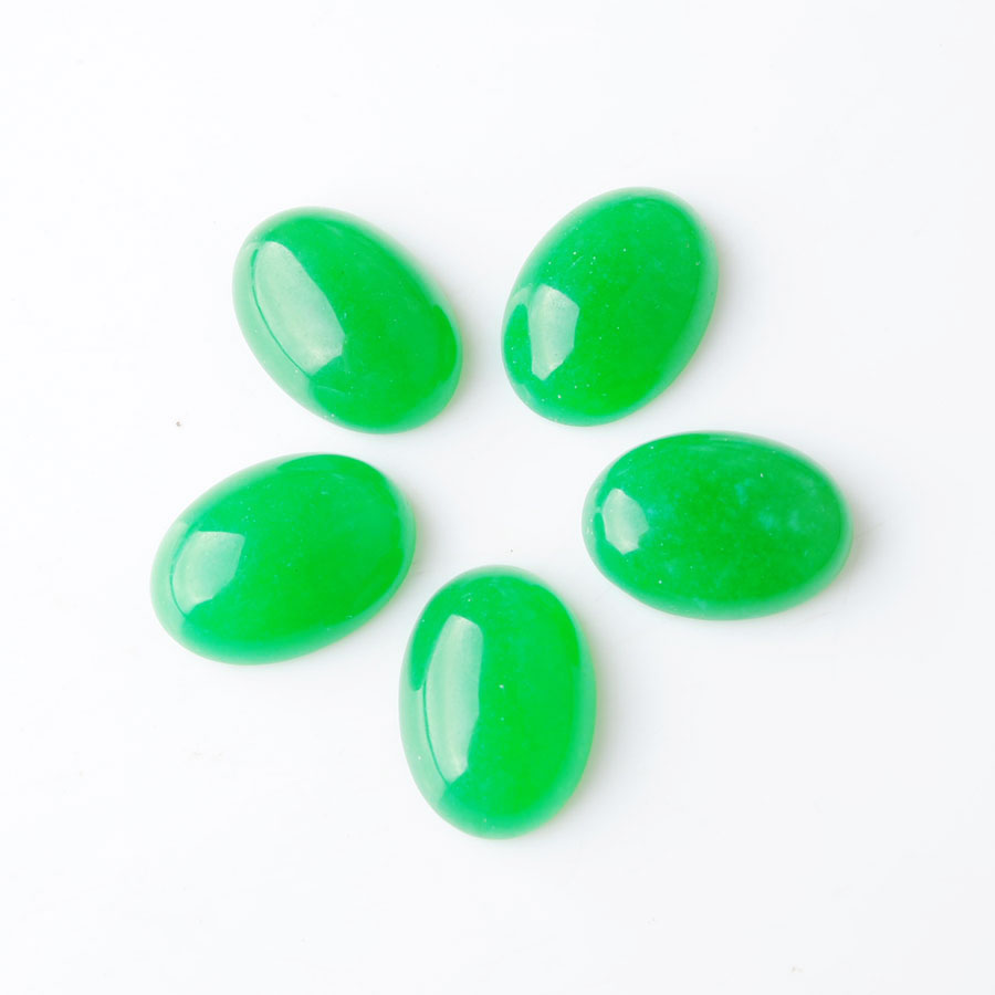 WOJIAER Oval Beads for Jewelry Making Natur GemStone Cabochon CAB No Drilled Hole 13x18mm Opal Crystal Quartz BU801