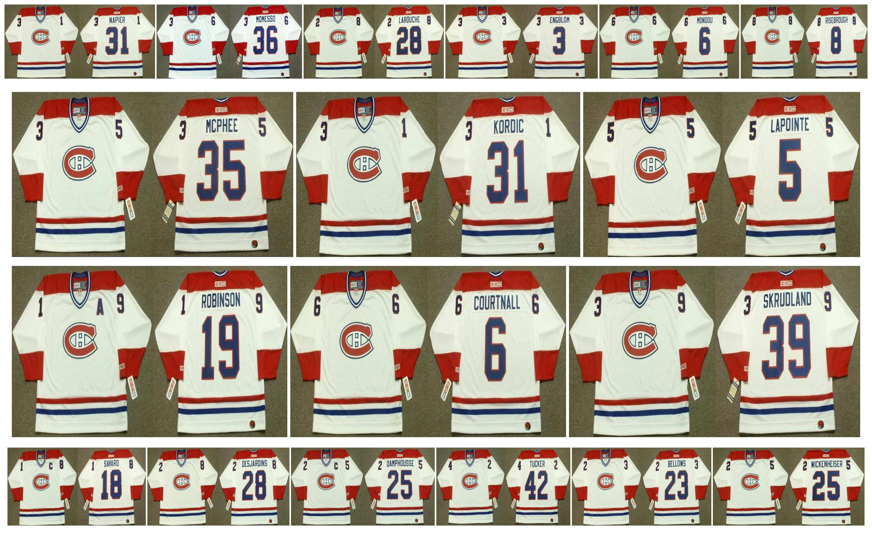 Vintage Montreal Canadiens Jersey 5 GUY LAPOINTE 39 SKRUDLAND 19 LARRY ROBINSON 6 RUSS COURTNALL 35 MIKE MCPHEE 31 JOHN KORDIC Custom Hockey, As pic
Vintage Montreal Canadiens Jersey 5 GUY LAPOINTE 39 SKRUDLAND 19 LARRY ROBINSON 6 RUSS COURTNALL 35 MIKE MCPHEE 31 JOHN KORDIC Custom Hockey, As pic