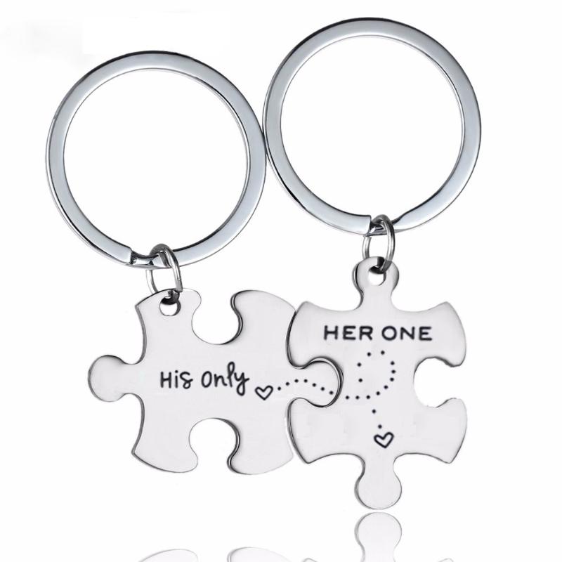 GELICITY stainless steel keyring his only her one keyring couple gift keychain valentines gift
GELICITY stainless steel keyring his only her one keyring couple gift keychain valentines gift