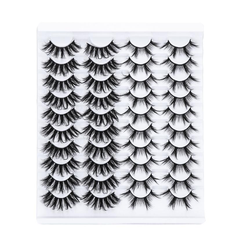 20 Pairs 3D Mink Eyelashes Natural Cross Wispies Fluffy Lash Resuable Handmade Mixed Styles Eyelashes Extension Makeup Tool
20 Pairs 3D Mink Eyelashes Natural Cross Wispies Fluffy Lash Resuable Handmade Mixed Styles Eyelashes Extension Makeup Tool