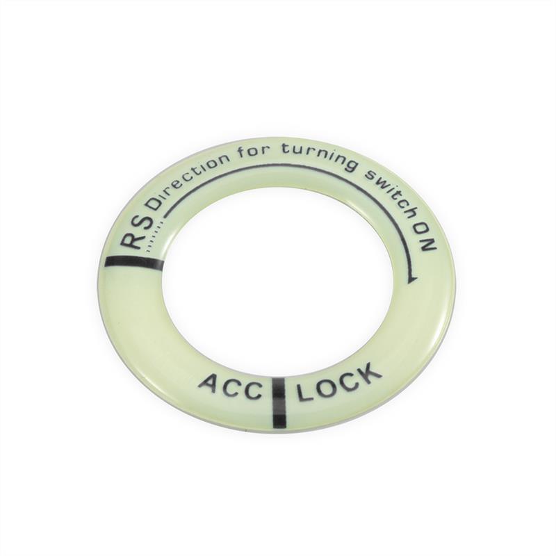 Coil LED Luminous Motorcycle Car Ignition Key Hole Ring Night Glow Decor Sticker for Honda Civic Accord CR-V Odyseey