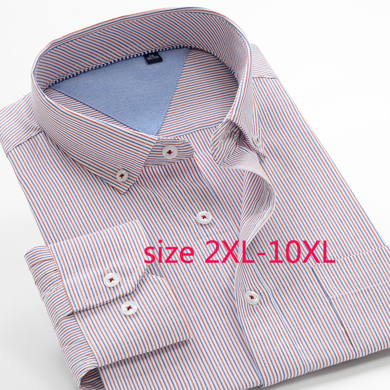 2019 New Arrival Fashion Super Large Autumn Casual Men Dress Shirts Long Sleeve Stripe Formal Plus Size 2XL-5XL6XL7XL8XL9XL10XL, 6929
2019 New Arrival Fashion Super Large Autumn Casual Men Dress Shirts Long Sleeve Stripe Formal Plus Size 2XL-5XL6XL7XL8XL9XL10XL, 6929