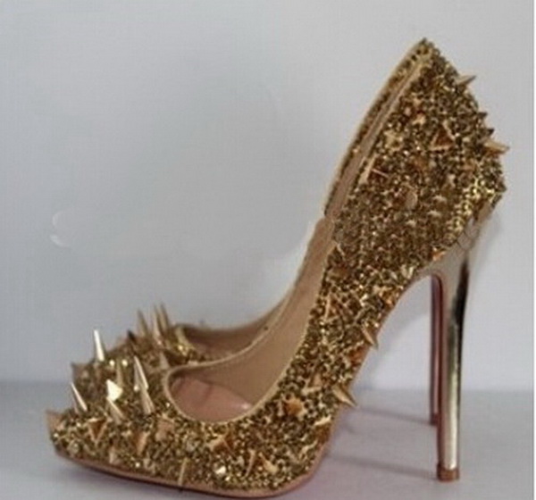 Fashion Women Red Bottom Rhinestone High Heels Brand Sexy Rivets Spiked Pointed Toes Women Wedding Dress Shoes size 34-45, Black
Fashion Women Red Bottom Rhinestone High Heels Brand Sexy Rivets Spiked Pointed Toes Women Wedding Dress Shoes size 34-45, Black