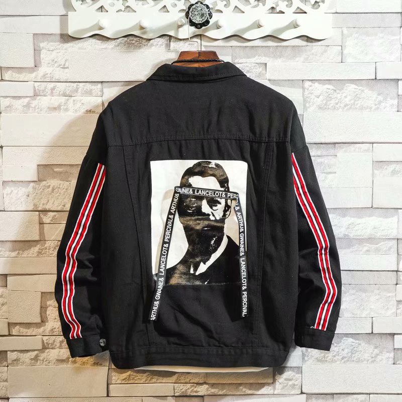 Denim jacket men Korean trend spring autumn 2020 Fashion Casual clothes men's handsome young teenager students denim jacket, Black
Denim jacket men Korean trend spring autumn 2020 Fashion Casual clothes men's handsome young teenager students denim jacket, Black