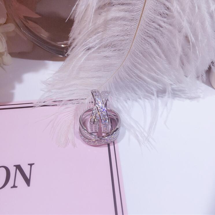 Sterg Sier Cross Ring Pure Solid White Topaz CZ Dia Jewelry Gift | Size 6/7/8