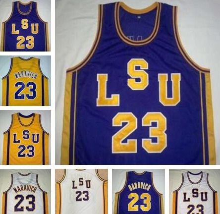 Custom Basketball NCAA #23 Pete Maravich LSU Tigers Vintage Jerseys Purple White Yellow Retro College Basketball Stitched Men Kids Youth size -4XL, Colour 2
Custom Basketball NCAA #23 Pete Maravich LSU Tigers Vintage Jerseys Purple White Yellow Retro College Basketball Stitched Men Kids Youth size -4XL, Colour 2