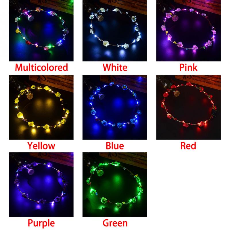 New Hair Wreath Head Band Wedding Party Crown Flower Headband LED Light Up Hair Wreath Garlands Women's Glowing Wreath
New Hair Wreath Head Band Wedding Party Crown Flower Headband LED Light Up Hair Wreath Garlands Women's Glowing Wreath