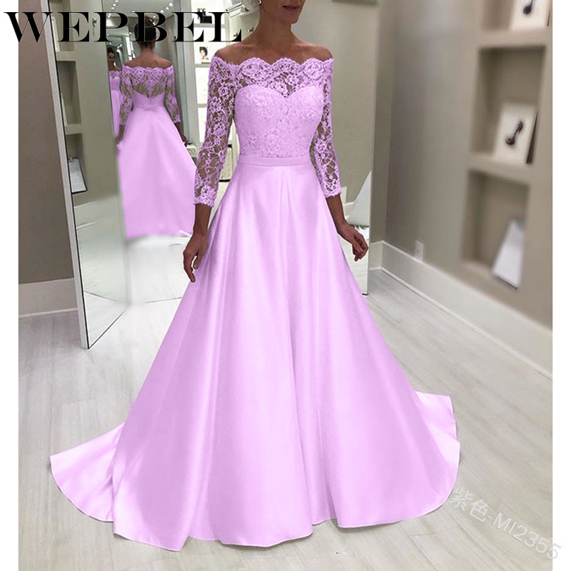 WEPBEL Women Full Sleeve Floral Casual Fashion Slash Neck Lace Dress High Waist Sexy Solid Color Ladies Female Long Maxi Dresses, Green
WEPBEL Women Full Sleeve Floral Casual Fashion Slash Neck Lace Dress High Waist Sexy Solid Color Ladies Female Long Maxi Dresses, Green