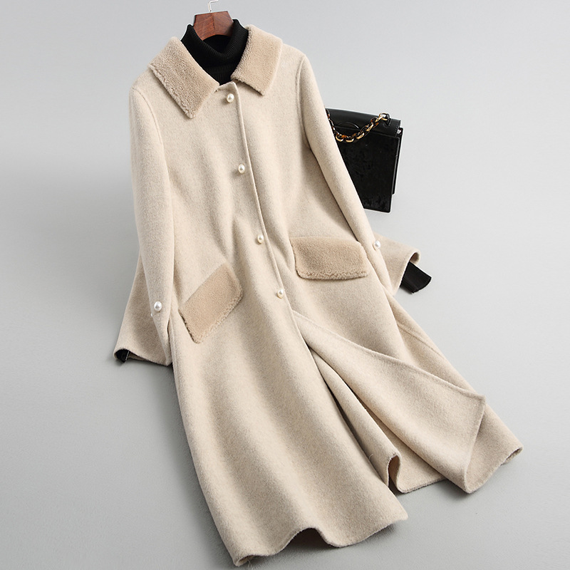 Streetwear Wool Jacket Spring Autumn Coat Women Clothes 2020 Korean Vintage Sheep Shearling Fur Women Tops Abrigo Mujer ZT3315, Creamy white
Streetwear Wool Jacket Spring Autumn Coat Women Clothes 2020 Korean Vintage Sheep Shearling Fur Women Tops Abrigo Mujer ZT3315, Creamy white