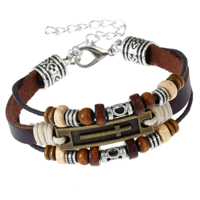 Christian Beaded Bracelet Religious Cross Pattern Unisex Jewelry Decoration Handmade Multi Layers Beads Charm Bangles Ornament
Christian Beaded Bracelet Religious Cross Pattern Unisex Jewelry Decoration Handmade Multi Layers Beads Charm Bangles Ornament