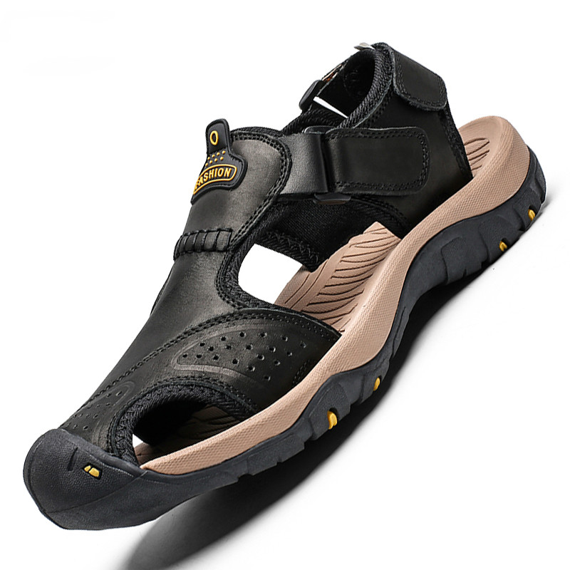 Hot Summer Men's Sandals Leather Men Beach Roman Sandals Men Outdoor Shoes Flip Flops Slippers Sneakers Summer Shoes, Black
Hot Summer Men's Sandals Leather Men Beach Roman Sandals Men Outdoor Shoes Flip Flops Slippers Sneakers Summer Shoes, Black