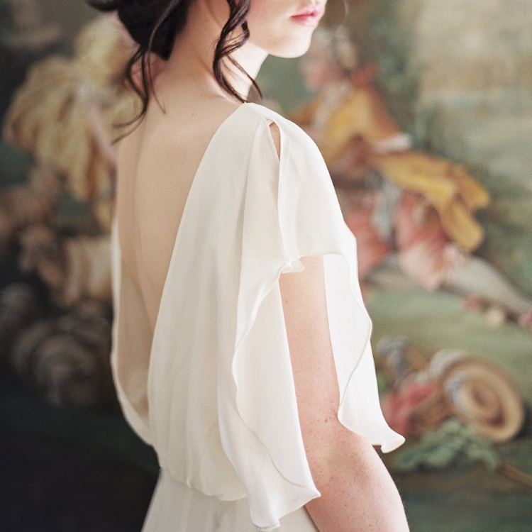 2020 Beautiful Boho Chiffon Ruffles Wedding Dresses Chiffon A-Line Backless Floor Length Long Vestidos De Noiva Bridal Gowns