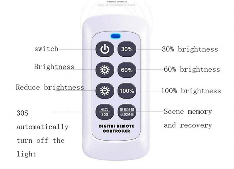 Solar LED Street Light Solar Powered Flood Lights 30W 30LEDs Security Lighting with Pole and Remote Control