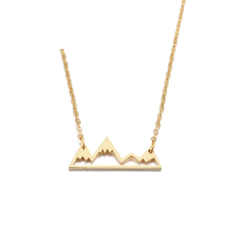 Stainless Steel Necklace Minimalist Mountain Top Pendant Snowy Mountain Necklace Hiking Outdoor Travel Jewelry Mountains Female For Women
Stainless Steel Necklace Minimalist Mountain Top Pendant Snowy Mountain Necklace Hiking Outdoor Travel Jewelry Mountains Female For Women