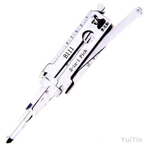 Original Lishi 2 in 1 B111 2 In 1 lock pick and decoder genuine !used for GMC Hummer
Original Lishi 2 in 1 B111 2 In 1 lock pick and decoder genuine !used for GMC Hummer