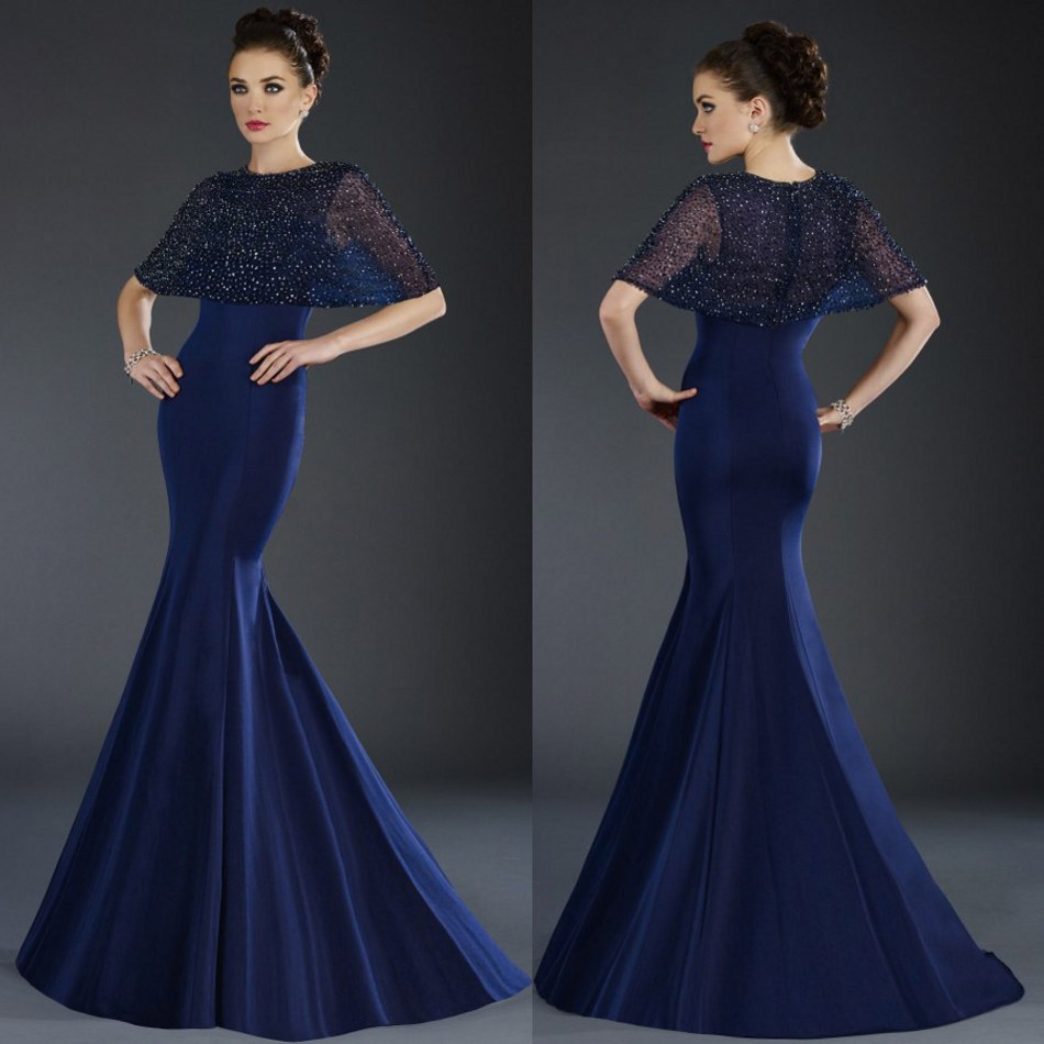 Navy Blue Janique Mermaid Mother of The Bride Dresses Jewel Half Sleeve Crystal Wedding Guest Dress Sweep Train Evening Gowns
Navy Blue Janique Mermaid Mother of The Bride Dresses Jewel Half Sleeve Crystal Wedding Guest Dress Sweep Train Evening Gowns