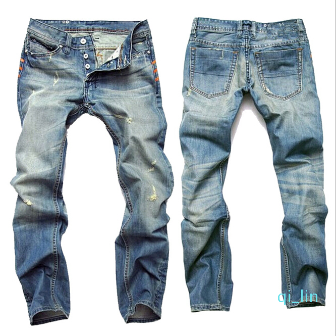 Men 'S Hole Nostalgic Jeans Fashion Vintage Light Blue Straight Men Jeans Full Length Pants
Men 'S Hole Nostalgic Jeans Fashion Vintage Light Blue Straight Men Jeans Full Length Pants