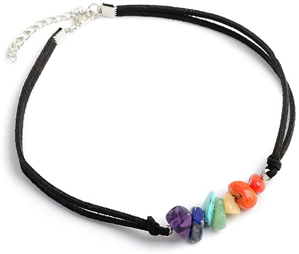 12PCS 7 Chakra Stone Yoga Choker Necklace Energy Healing Crystal Chokers Necklace Handmade Multilayer Bracelet Jewelry for Women Girls
12PCS 7 Chakra Stone Yoga Choker Necklace Energy Healing Crystal Chokers Necklace Handmade Multilayer Bracelet Jewelry for Women Girls