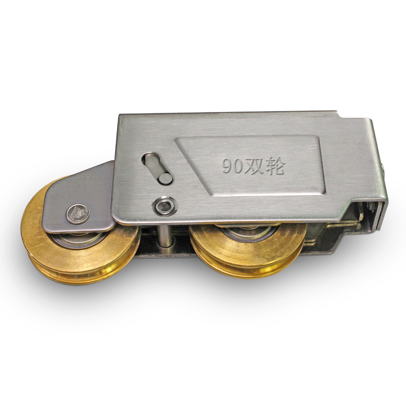 one pcs 90-type window roller sliding door plastic steel window pulley Aluminum alloy doors and windows wheel mute brass wheel hardware