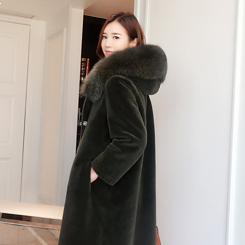 Shearling Real Women Sheep Coat Winter Warm Lamb Fur Jacket Woolen Overcoat Abrigos Mujer Invierno 2020 R26Y2827 YY629, Army green
Shearling Real Women Sheep Coat Winter Warm Lamb Fur Jacket Woolen Overcoat Abrigos Mujer Invierno 2020 R26Y2827 YY629, Army green