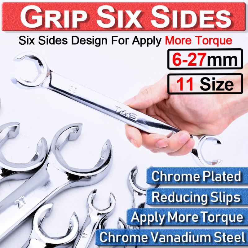 Spanner Set Brake Pipe Gas Fuel Spanner Metric Crv Steel Chrome Plated Flare Wrench Flare 6-27Mm Nut D30
Spanner Set Brake Pipe Gas Fuel Spanner Metric Crv Steel Chrome Plated Flare Wrench Flare 6-27Mm Nut D30