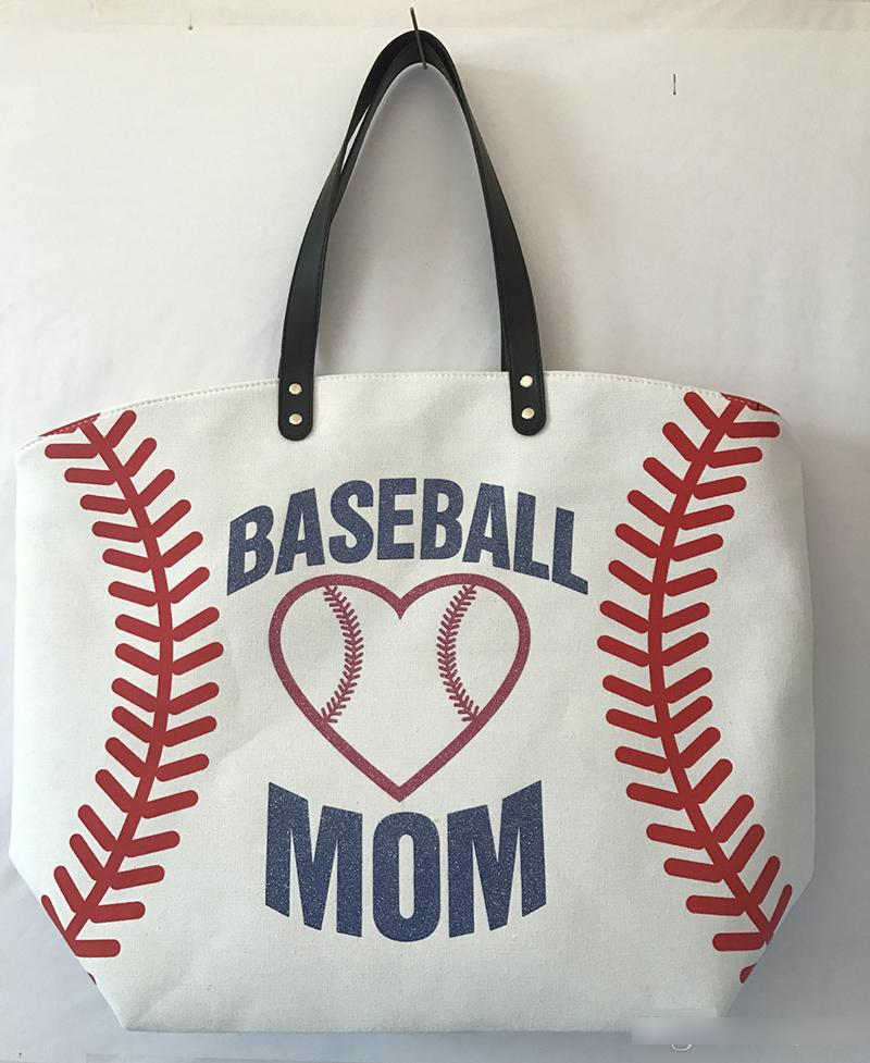 Handbags Canvas Bag Baseball Sports Bags backpack Casual Softball Bag Football Soccer Basketball Cotton Canvas Tote Bag