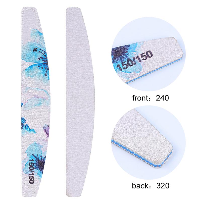 Flower Polish Block Nail file Sanding Nail Art Pedicure Tools Salon Sander Accessory