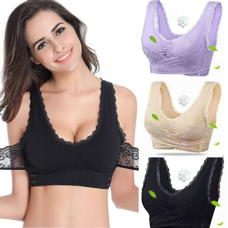 Women Sexy Sport Fitness Vest Lace Seamless Bra Cross Side Buckle Wireless Padded Cross Top Posture Corrector Lift Up Bra M L XL, Black
Women Sexy Sport Fitness Vest Lace Seamless Bra Cross Side Buckle Wireless Padded Cross Top Posture Corrector Lift Up Bra M L XL, Black