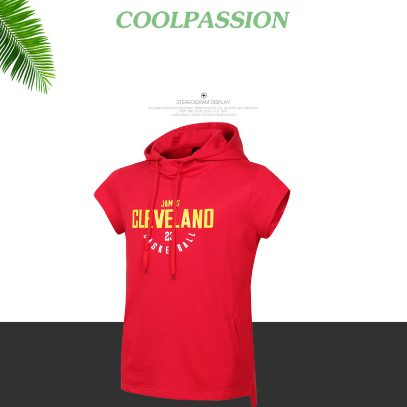 Sports Hoodies // training suit loose sleeveless hooded basketball vest training clothes