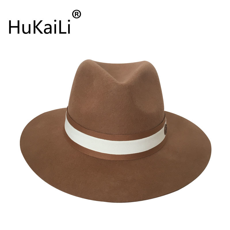 Pure Wool, Hat Sir Spell Evanescent Hues With Double Standard Decoration Cap Hats For Men And Women Q190417