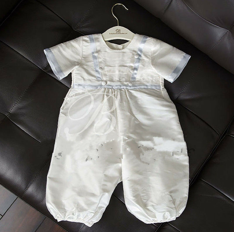 Boy Baptism New Dresses Christening Pant Gowns Piece Infant Months Bonnet
