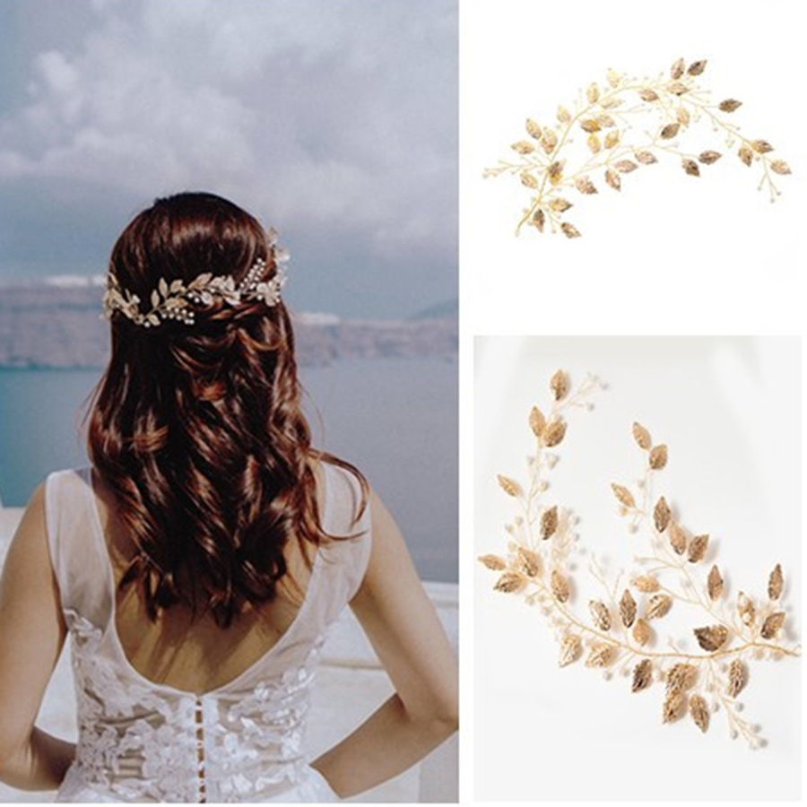 Bride Headwear Korean Golden Leaf You Pearl Branch Marry Dinner Toast Full Dress Hair Decorate
Bride Headwear Korean Golden Leaf You Pearl Branch Marry Dinner Toast Full Dress Hair Decorate