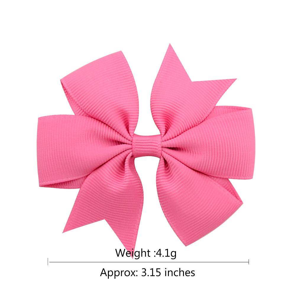 Colorful Bowknot Hair Clips For Girl Kids Ribbon Bow Tie Hairpin Baby Girls Headband Hair Accessories