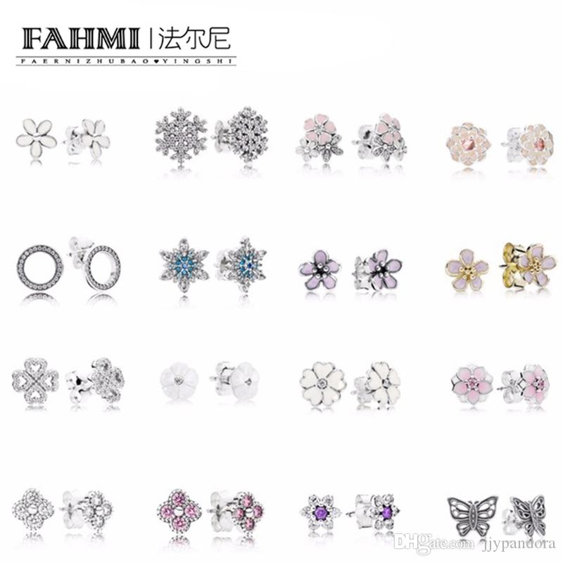 FAHMI 100% 925 Sterling Silver pandora Snowflake Earrings Crystal Fashion Charm Beads Jewelry For Women Gift
FAHMI 100% 925 Sterling Silver pandora Snowflake Earrings Crystal Fashion Charm Beads Jewelry For Women Gift