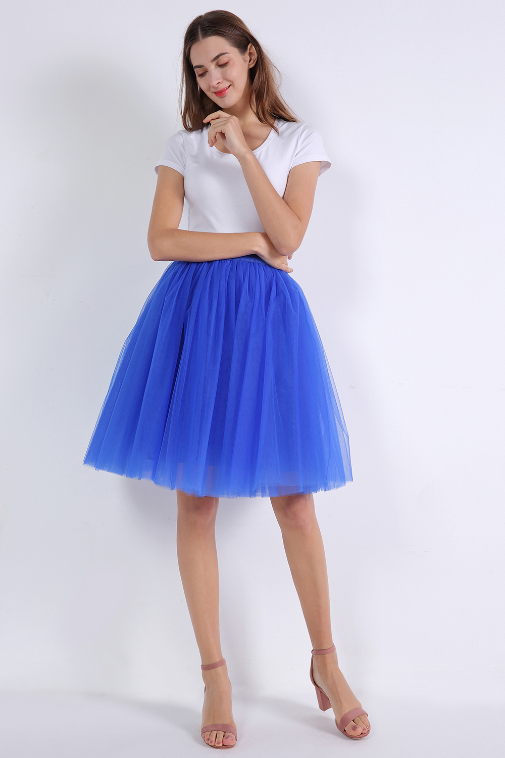 Cheap Rockabilly White Black Short Tulle Wedding Bridal Petticoat Crinoline Woman Tutu Skirt Wedding Accessories jupon mariage CPA1845