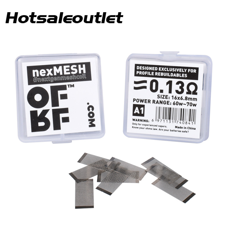 Original OFRF nexMesh Triple Density Grid Mesh A1 Coil 0.13ohm Pre Built RDA Coil for OFRF nexMesh Sub-Ohm Tank
Original OFRF nexMesh Triple Density Grid Mesh A1 Coil 0.13ohm Pre Built RDA Coil for OFRF nexMesh Sub-Ohm Tank