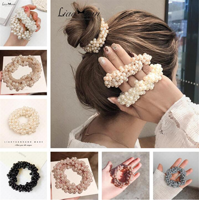 Woman Elegant Pearl Hair Ties Beads Girls Scrunchies Rubber Bands Ponytail Holders Hair Accessories Elastic Hair Band Rope Scrunchy D62307, 6 colors to choose;pls list
Woman Elegant Pearl Hair Ties Beads Girls Scrunchies Rubber Bands Ponytail Holders Hair Accessories Elastic Hair Band Rope Scrunchy D62307, 6 colors to choose;pls list