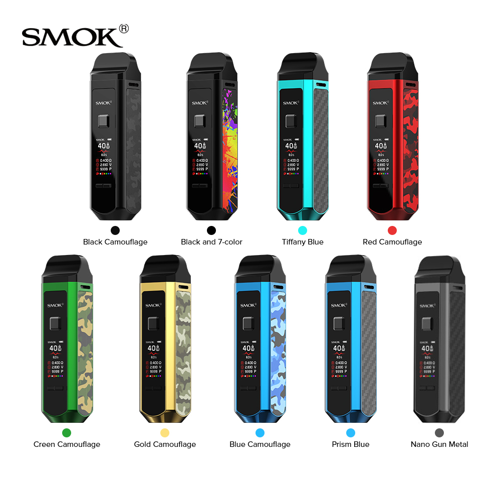 SMOK RPM40 Starter Kit Built-in 1500mAh Battery 40W Output RPM-40 Mod With 4.3ml RPM Nord Pod Mesh & Nord DC Coils 100% Authentic
SMOK RPM40 Starter Kit Built-in 1500mAh Battery 40W Output RPM-40 Mod With 4.3ml RPM Nord Pod Mesh & Nord DC Coils 100% Authentic