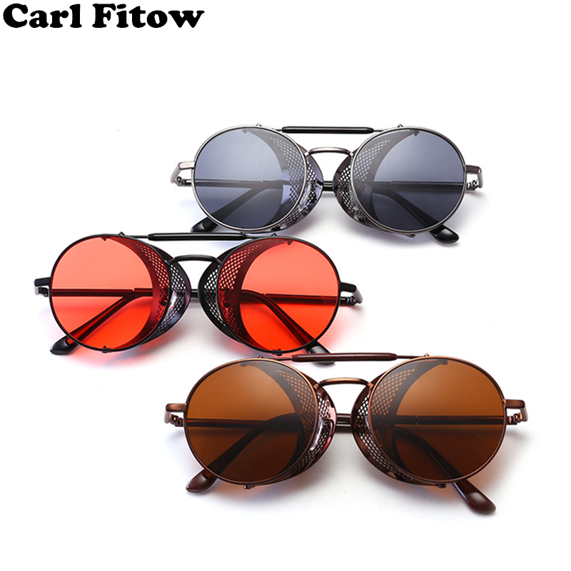 2019 Retro Steampunk Sunglasses Round Steam Punk Metal Shields Sunglasses Men Women UV400 Gafas de Sol
2019 Retro Steampunk Sunglasses Round Steam Punk Metal Shields Sunglasses Men Women UV400 Gafas de Sol