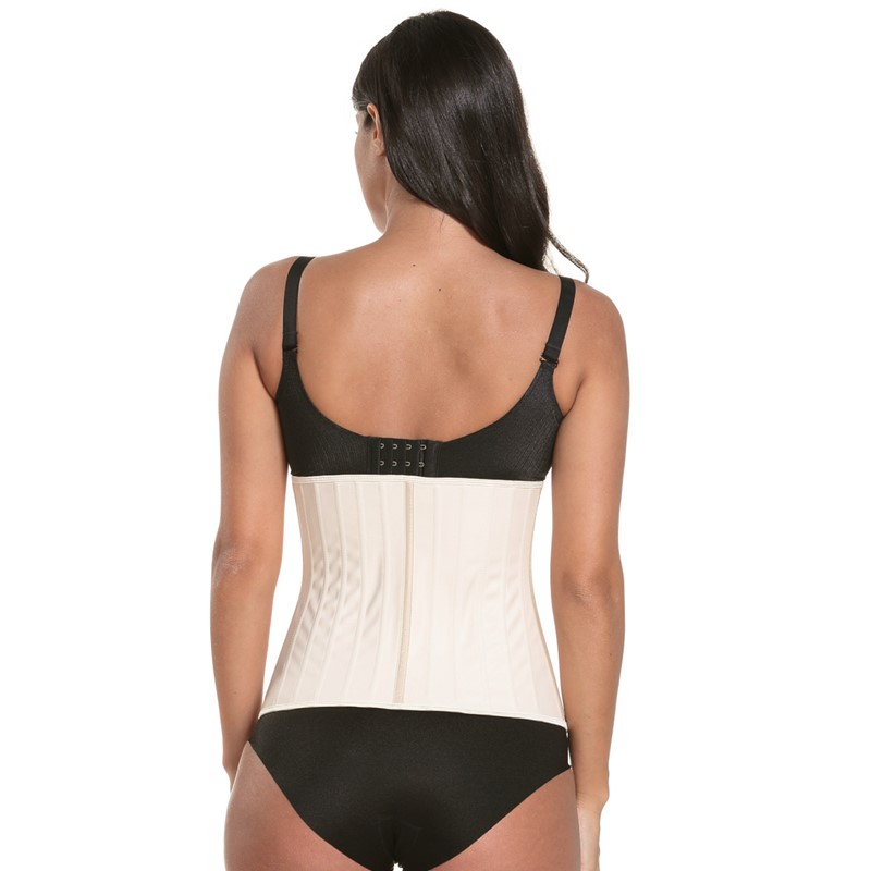 25 Steel Boned Glossy Latex Waist Trainer Corset Waist Cincher Workout Shapewear 3 Rows Hooks Body Shaper Slimming Underwear S-3X 24cm Torso