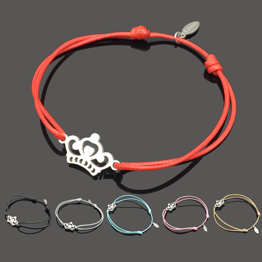 An Crown Stainless Steel Can Adjust Rope Bracelet Stainless Steel Pendeloque Cut Bracelet
An Crown Stainless Steel Can Adjust Rope Bracelet Stainless Steel Pendeloque Cut Bracelet