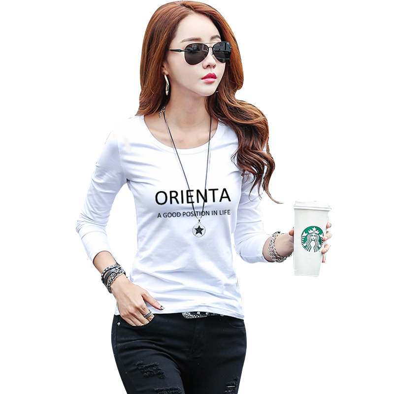 Camiseta mujer Long Sleeve Cotton T shirt Women Fall bottom shirt Women O-Neck Slim Fit T-shirt Female Casual Tops Tee Shirts, White
Camiseta mujer Long Sleeve Cotton T shirt Women Fall bottom shirt Women O-Neck Slim Fit T-shirt Female Casual Tops Tee Shirts, White