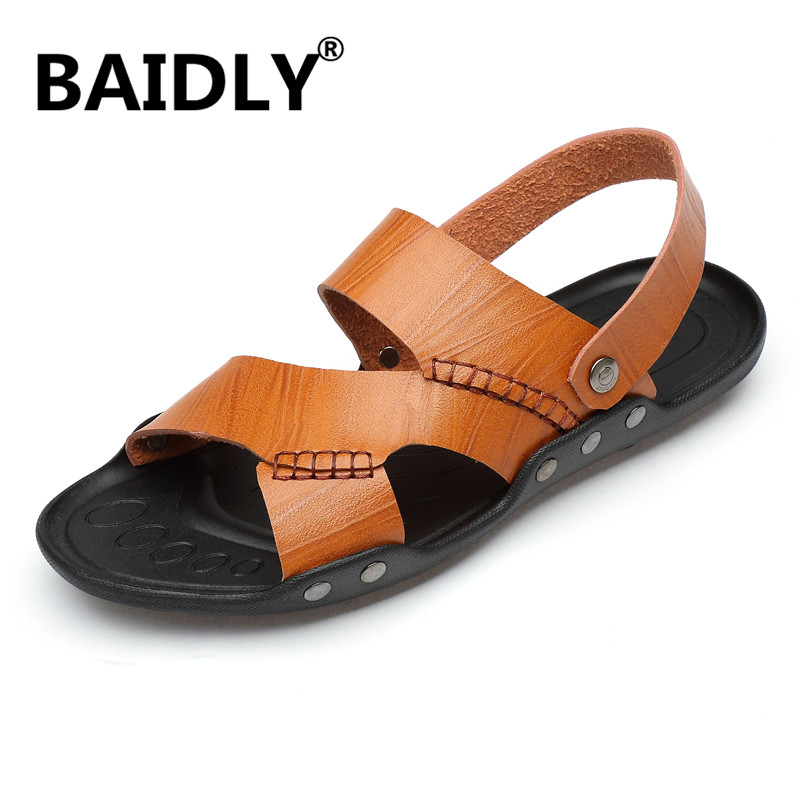 Classic Mens Sandals Summer Comfortable Soft Sandals Split Leather Outdoor Men Roman Waterproof Big Size 46, Black
Classic Mens Sandals Summer Comfortable Soft Sandals Split Leather Outdoor Men Roman Waterproof Big Size 46, Black