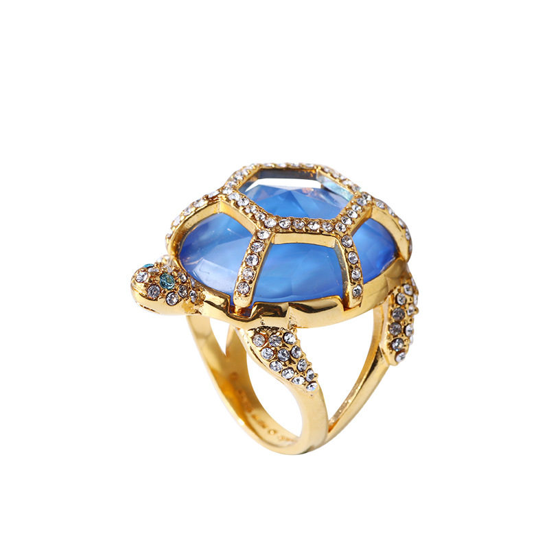New York Big Design Blue Turtle Gemstone Ring 18K diamond ring in stock free shipping
New York Big Design Blue Turtle Gemstone Ring 18K diamond ring in stock free shipping