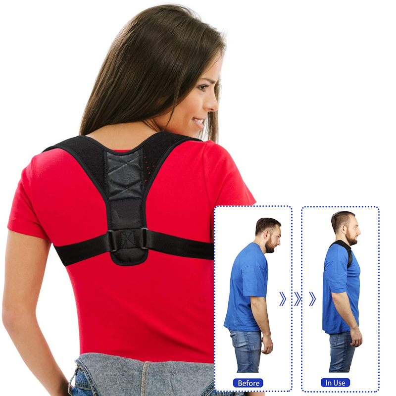 SKDK Adjustable Brace Support Belt Posture Corrector Brace Shoulder Clavicle Spine Back Shoulder Lumbar Posture Correction, Black-1pc
SKDK Adjustable Brace Support Belt Posture Corrector Brace Shoulder Clavicle Spine Back Shoulder Lumbar Posture Correction, Black-1pc