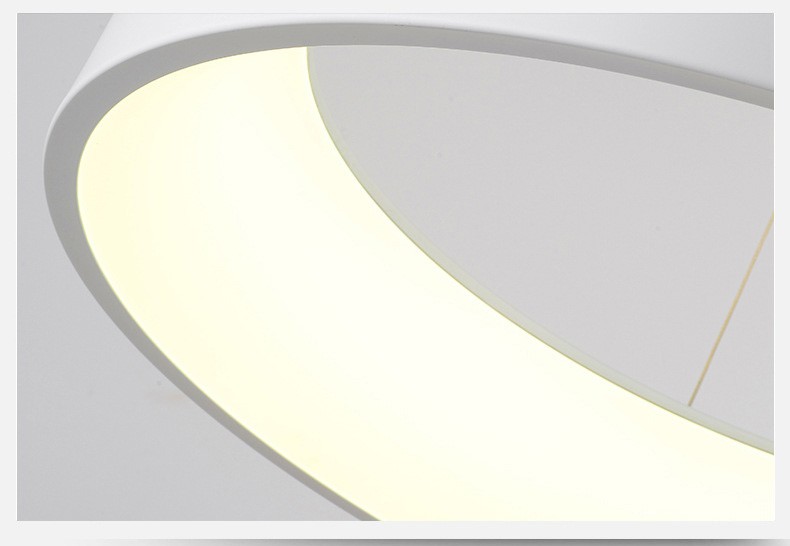 Modern Round Led Pendant Light Ring Circle Pendant Lamp Ceiling Hanging Lighting Fixture For Kitchen Living Dinning Room Bedroom