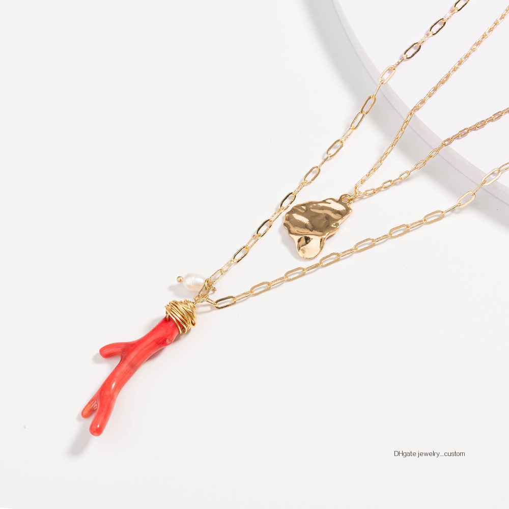 Popular Multi-storey Necklace Special-shaped Drip Coral All-match Pendant Accessories Woman
Popular Multi-storey Necklace Special-shaped Drip Coral All-match Pendant Accessories Woman