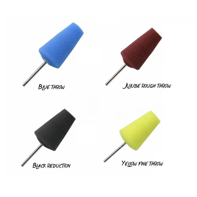 Portable Car Door Sponge Column Hand Tools Polishing Cone-shape Sponges Wheel Corner Pin Polish Tool Auto Care Parts Universal