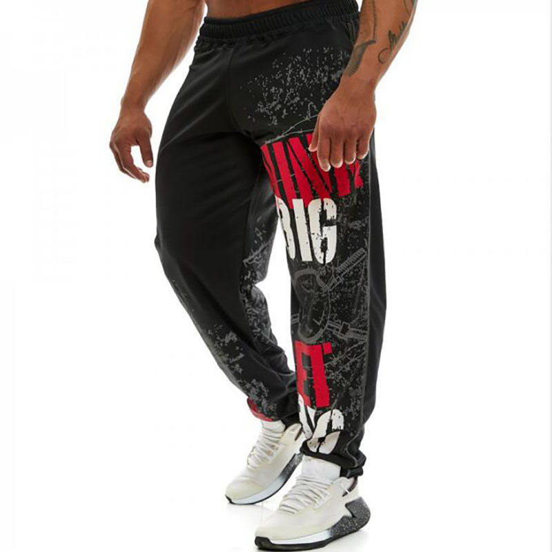 muscle men's Sweatpants fitness training joggers casual Autumn Sweatpants Fashion streetwear pants men Elastic waistband, Black
muscle men's Sweatpants fitness training joggers casual Autumn Sweatpants Fashion streetwear pants men Elastic waistband, Black